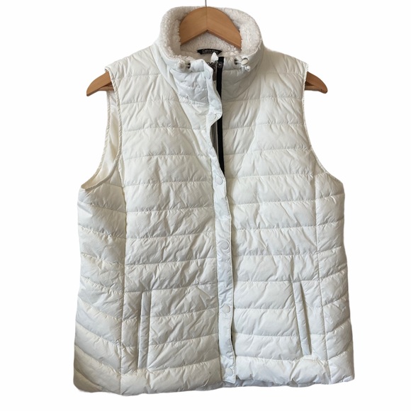 Calvin Klein Performance Off White Zip Vest Large - Picture 13 of 15